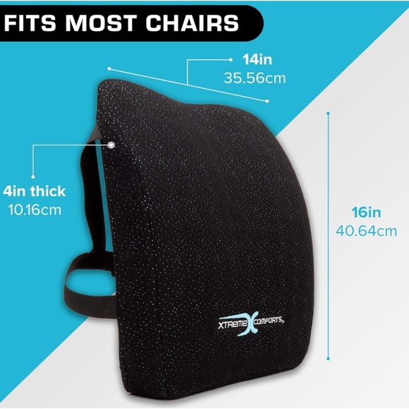 NEW Xtreme Comforts Lumbar Back Support Pillow - Picture 3 of 10